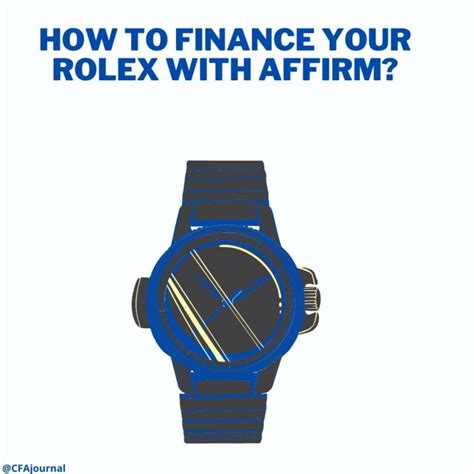 buying rolex on finance|finance rolex with affirm.